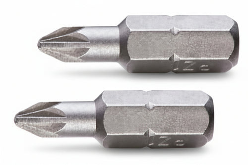 Inserti A Croce Pozidrive In Blister Per Avvitatori Mm.25- - Mm.25 Pz 3 In Blister 2Pz. - 1 Blister Excel