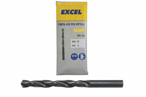 Punte Hss Rullate Per Ferro- - Ø Mm.2 - 10 Pezzi Excel