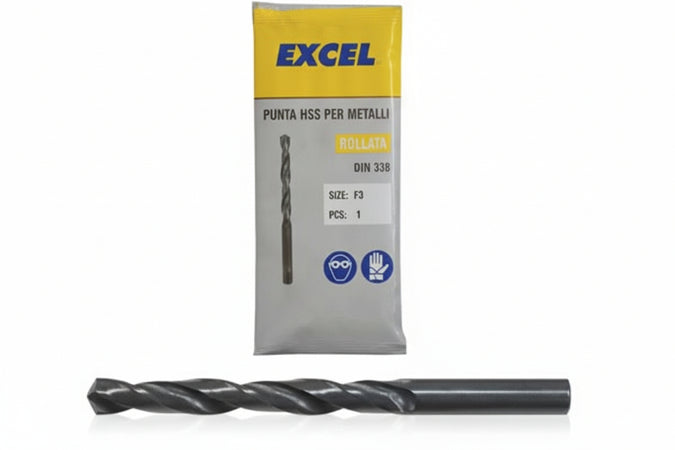 Punte Hss Rullate Per Ferro- - Ø Mm.2,5 - 10 Pezzi Excel