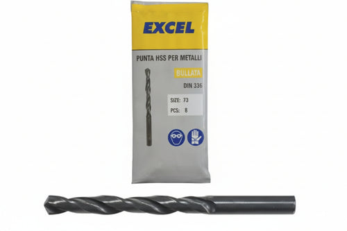 Punte Hss Rullate Per Ferro- - Ø Mm.3,5 - 10 Pezzi Excel