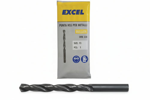 Punte Hss Rullate Per Ferro- - Ø Mm.6 - 10 Pezzi Excel