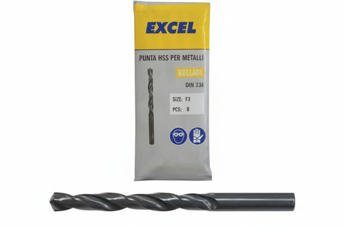 Punte Hss Rullate Per Ferro- - Ø Mm.8,5 - 5 Pezzi Excel