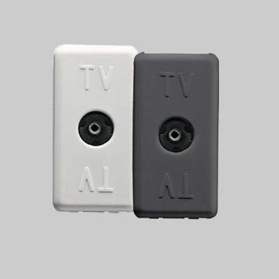 Presa Coassiale Tv Femmina 'System' Bianco - Gewiss