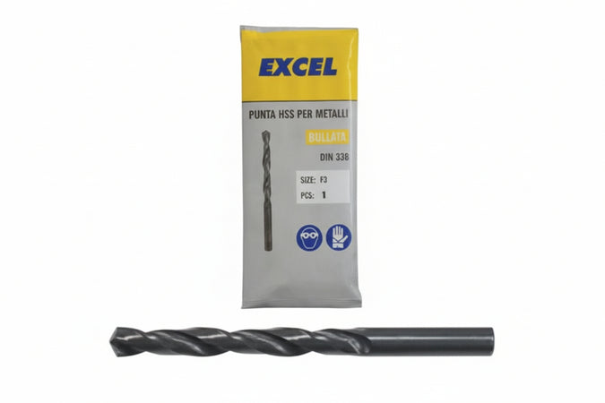 Punte Hss Rullate Per Ferro- - Ø Mm.12,5 - 5 Pezzi Excel