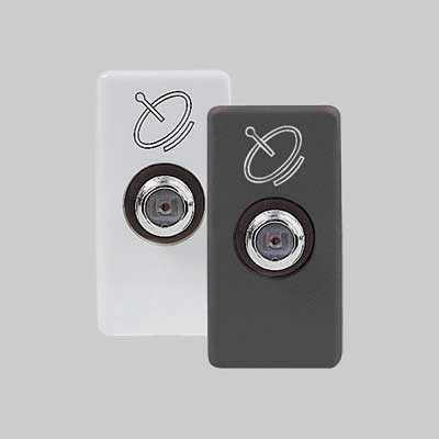 Presa Coassiale Sat 'System' Passante 5Db - Nero - Gewiss