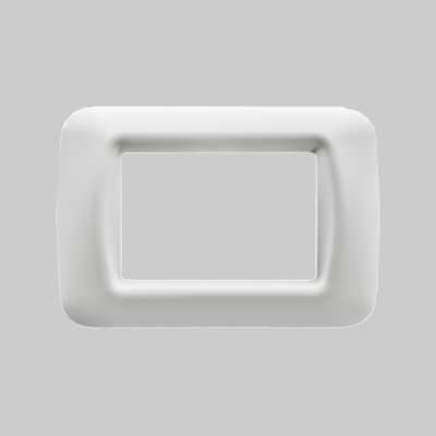 Placca Coprinterruttore Bianco Nuvola 'System' 3 Posti - Gewiss