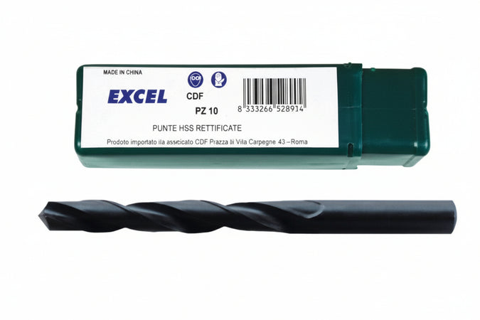 Punte Hss Rettificate Normali- - Ø Mm.9,5 - 10 Pezzi Excel