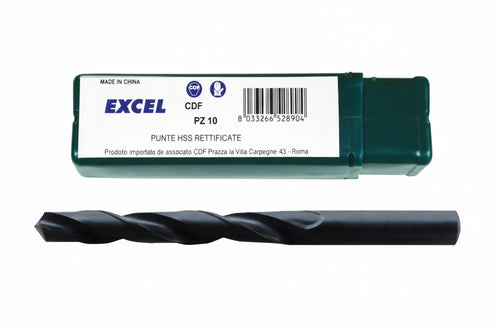 Punte Hss Rettificate Normali- - Ø Mm.10 - 5 Pezzi Excel