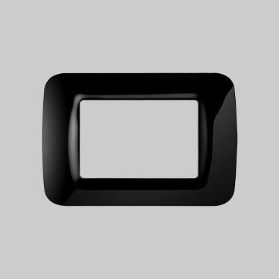 Placca Coprinterruttori Nero Toner 'System' 4 Posti - Gewiss