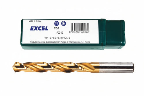 Punte Hss Titanio- - Ø Mm.2,5 - 10 Pezzi Excel