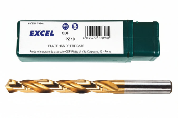 Punte Hss Titanio- - Ø Mm.3,5 - 10 Pezzi Excel