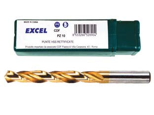 Punte Hss Titanio- - Ø Mm.3,75 - 10 Pezzi Excel