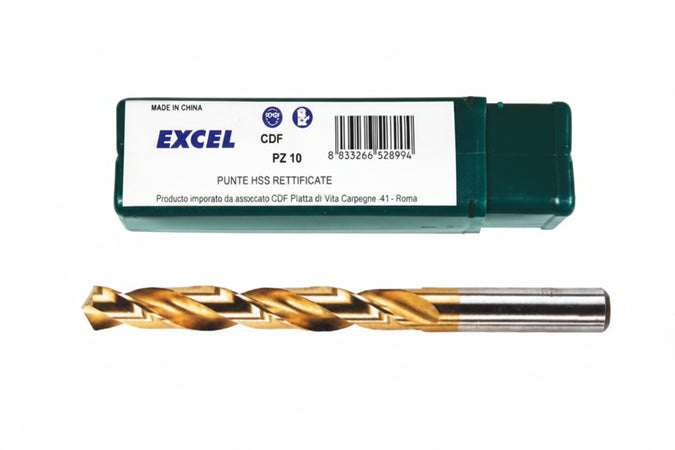 Punte Hss Titanio- - Ø Mm.4 - 10 Pezzi Excel
