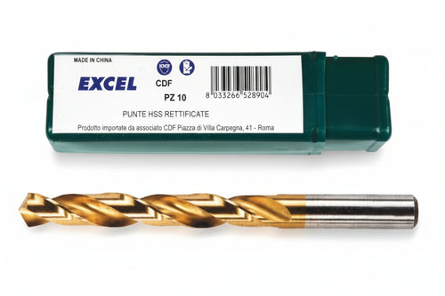 Punte Hss Titanio- - Ø Mm.4,25 - 10 Pezzi Excel