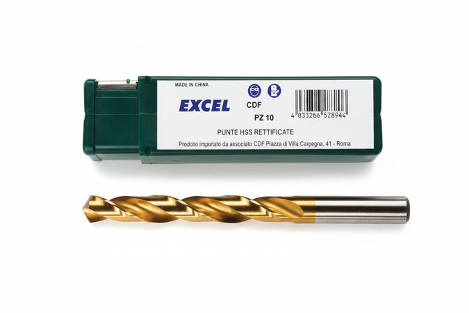 Punte Hss Titanio- - Ø Mm.4,5 - 10 Pezzi Excel