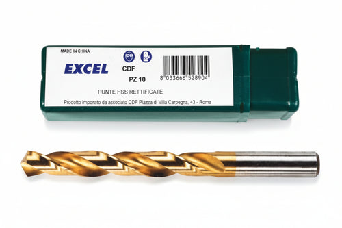 Punte Hss Titanio- - Ø Mm.10 - 5 Pezzi Excel