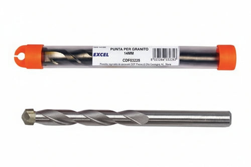 Punte Super Dd Per Marmo-Granito-Porfido-Pietra- - Ø Mm.12X150 Codolo Ridotto Mm.10 - 10 Blister Excel