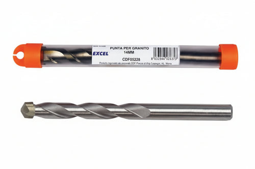 Punte Super Dd Per Marmo-Granito-Porfido-Pietra- - Ø Mm.15X150 Codolo Ridotto Mm.10 - 1 Blister Excel