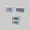 Centralino Da Incasso C/Portello 8 Mod. 216X175X80 Mm - Bianco