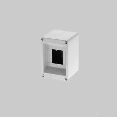 Centralino Da Parete C/Binario Din 4 Mod. 130X90X85 Mm - Grigio