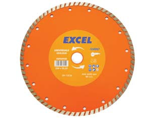 Dischi Diamantati Universali Per Materiali Da Costruzione Ø Mm.230- - Ø Mm.230 Foro 22,2 Corona Continua - 1 Blister Excel