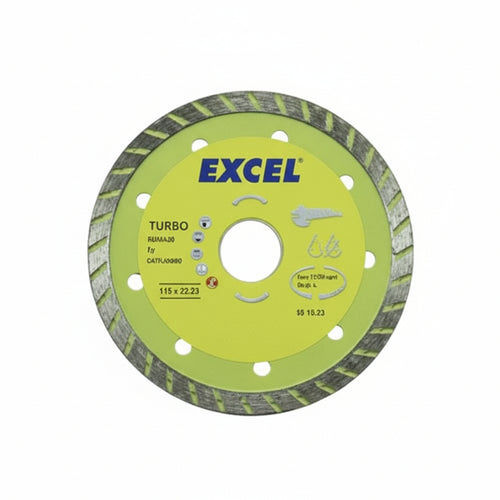 Dischi Diamantati Per Granito Ø Mm.115- - Ø Mm.115 Foro 22,2 Corona Continua - 1 Blister Excel