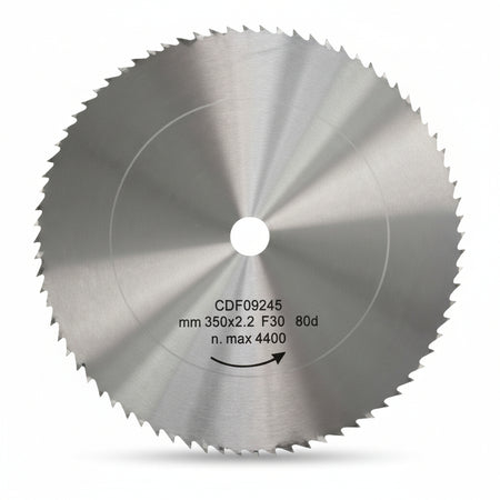 Disco Lama Circolare Cromo Vanadio Dentatura Normale Ø Mm.450 Foro 30 Denti 80 Sp.Mm.2,5 Excel