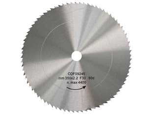 Disco Lama Circolare Cromo Vanadio Dentatura Normale Ø Mm.550 Foro 30 Denti 80 Sp.Mm.3,0 Excel