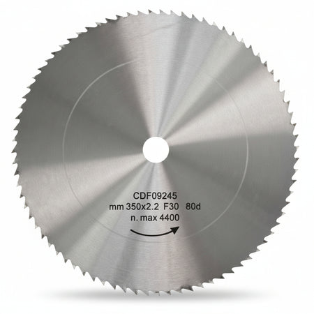 Disco Lama Circolare Cromo Vanadio Dentatura Normale Ø Mm.600 Foro 30 Denti 56 Sp.Mm.3,0 Excel