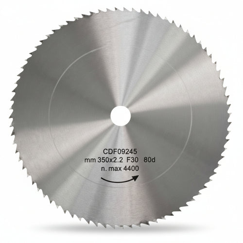 Disco Lama Circolare Cromo Vanadio Dentatura Normale Ø Mm.600 Foro 30 Denti 56 Sp.Mm.3,0 Excel