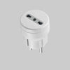 Adattatore Semplice Schuko/Bivalente 10 A Spina Schuko 2P+T - Presa 10/16A 2P+T