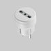 Adattatore Semplice Schuko/Bivalente 10 A Spina Schuko 2P+T - Presa 10/16A 2P+T