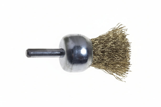 Spazzola A Pennello Fili Acciaio Per Trapano Extra- - Ø Mm.17 Codolo Mm.6 - 1 Blister Excel