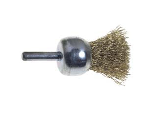 Spazzola A Pennello Fili Acciaio Per Trapano Extra- - Ø Mm.25 Codolo Mm.6 - 5 Blister Excel