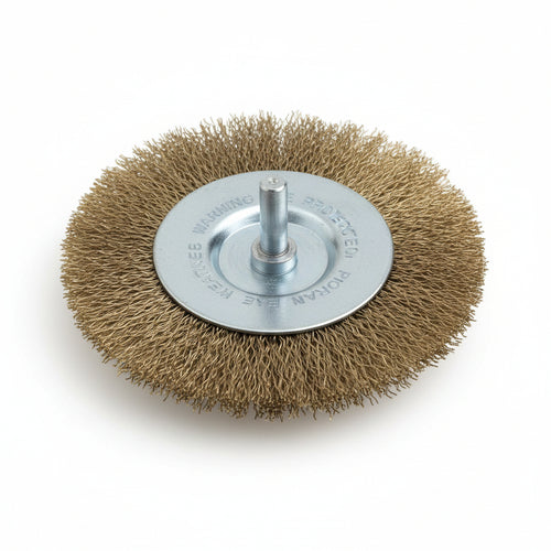 Spazzola Circolare Fili Acciaio Per Trapano Extra- - Ø Mm.75 Codolo Mm.6 - 6 Blister Excel