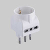 Adattatore Triplo Schuko/Bivalente 2P+T - Presa 10/16A 2P+T - Electraline