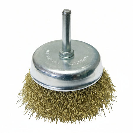 Spazzola A Tazza Fili Acciaio Per Trapano Extra- - Ø Mm.75 Codolo Mm.6 - 6 Blister Excel