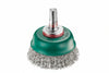 Spazzola A Tazza Fili In Acciaio Inox Per Trapano- - Ø Mm.75 Codolo Mm.6 - 3 Pezzi Excel