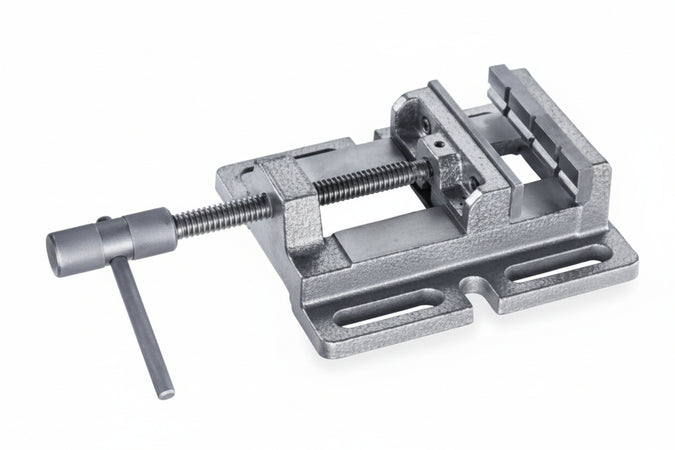 Morsa Per Trapano A Colonna In Acciaio Ganasce Mm.65 Escursione Max Mm.80 Einhell