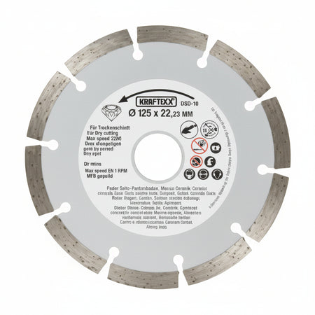 Dischi Diamantati Per Scanalatori Tcma 1300 Ø Mm.125 Foro Mm.22,2 Einhell