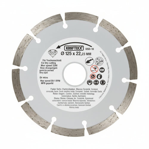 Dischi Diamantati Per Scanalatori Tcma 1300 Ø Mm.125 Foro Mm.22,2 Einhell