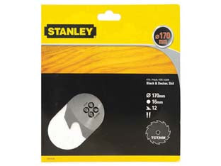 Disco Lama Widia Per Legno Per Seghe Circolari- - Ø Mm.170 Foro 16 Denti 12 (Sta13120) - 1 Blister Stanley