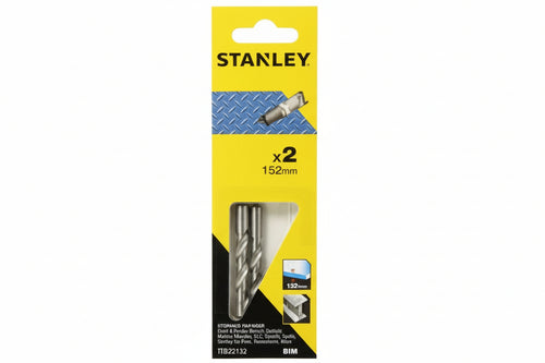 Set 2 Lame Per Seghe A Gattuccio Per Metallo- - Mm.152X1.4 Fine (Sta22132) - 1 Blister Stanley