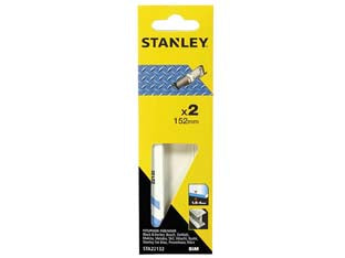 Set 2 Lame Per Seghe A Gattuccio Per Metallo- - Mm.152X4.0 Sgrosso (Sta22172) - 1 Blister Stanley