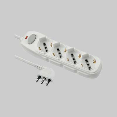 Multipresa Con Interruttore 4 Posti - Electraline