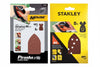 Set 5 Fogli Abrasivi Con Velcro Per Mouse- - Grana 180 (Sta31014) - 1 Blister Stanley