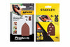 Set 5 Fogli Abrasivi Con Velcro Per Mouse- - Grane Ass. 80/180/240 (Sta31024) - 1 Blister Stanley