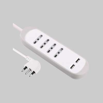 Multipresa Con Usb 4 Posti + 2 Usb - Electraline