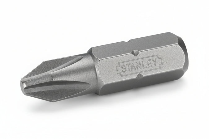 Inserto A Croce Phillips Per Avvitatori- - Mm.25 Ph2 - 25 Pezzi Stanley