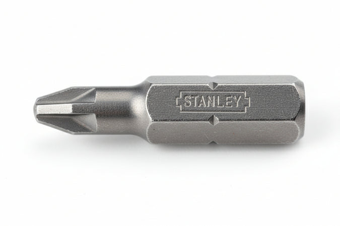 Inserto A Croce Pozidrive Per Avvitatori- - Mm.25 Pz2 - 25 Pezzi Stanley